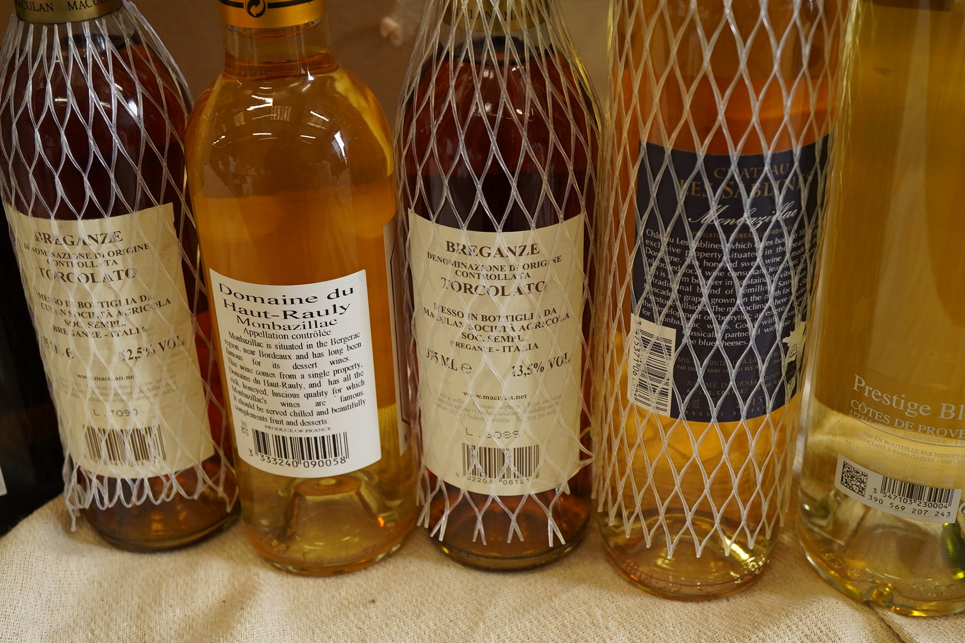 A mixed parcel of White and Dessert wine